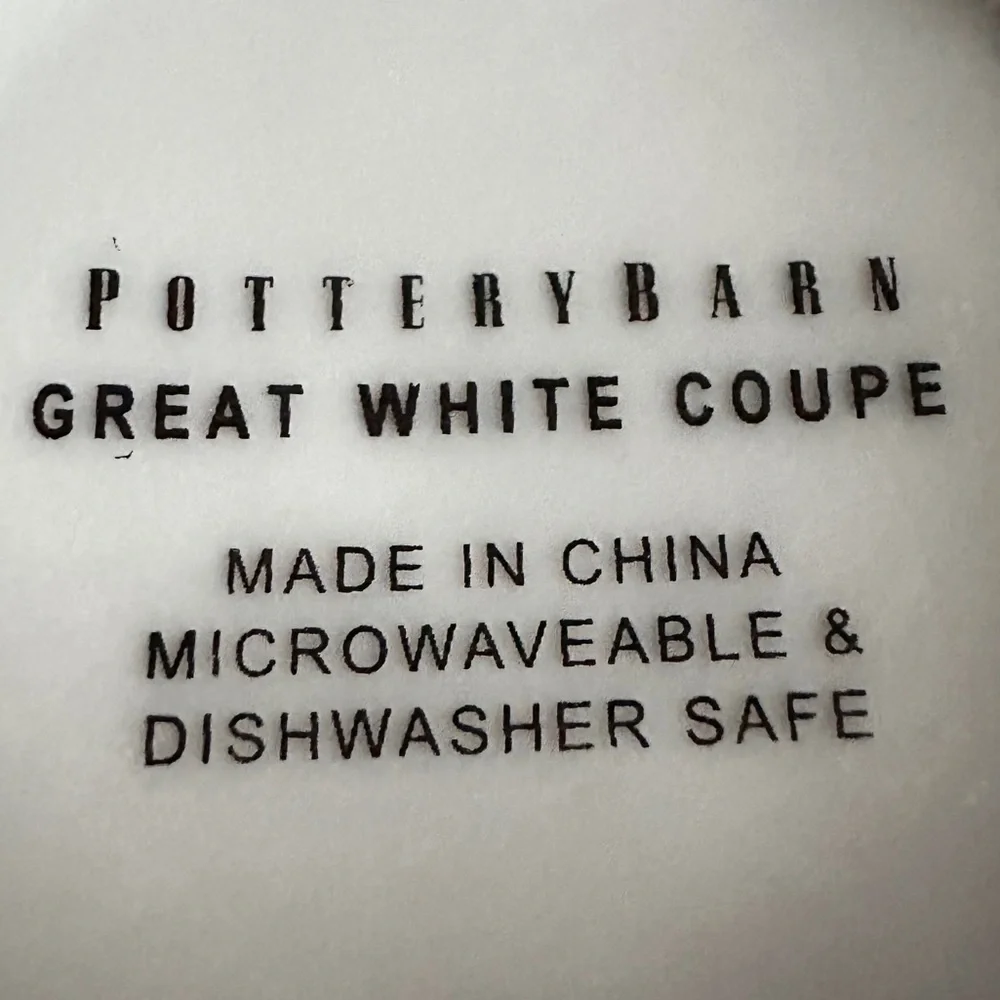 Pottery Barn Great Coupe Late Mugs Set of Two
